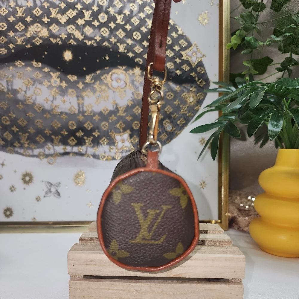 Authentic Louis Vuitton Monogram Mini Papillon W Unbranded Bag Charm - Picture 8 of 14